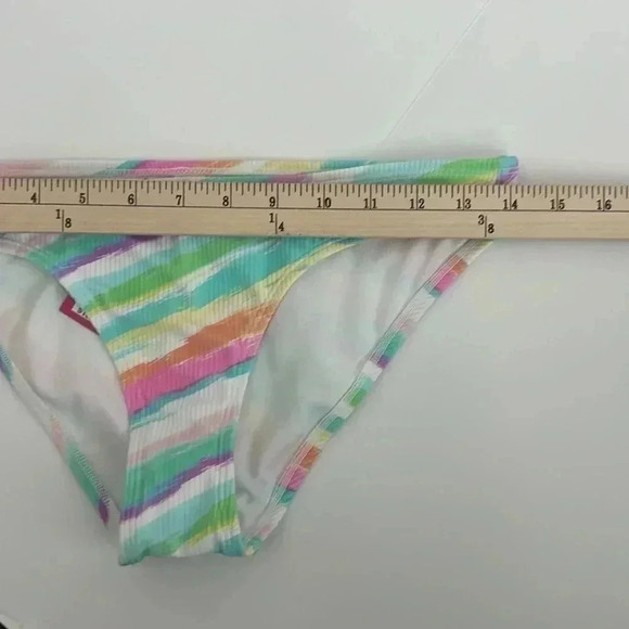 NWT Xhilaration Cheeky Bikini Bottoms Rainbow Pattern - Picture 3 of 6